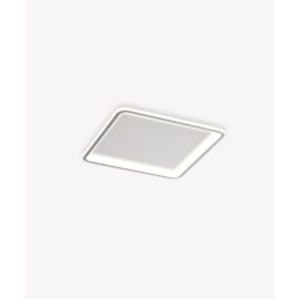 HOME PLAFON DE SOBREPOR LED TELAIO QUADRADO 3000K 32W BIVOLT 40X4,5CM POLICARBONATO E FERRO BRANCO | OPUS LED HM 80891