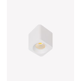 HOME SPOT DE SOBREPOR LED MINIMA QUADRADO 3000K 3W BIVOLT 3,5X3,5X4,5CM ALUMÍNIO BRANCO | OPUS LED OPS 86831