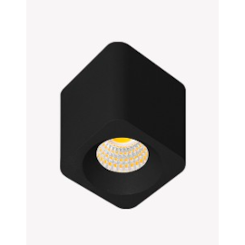 HOME SPOT DE SOBREPOR LED MINIMA QUADRADO 3000K 3W BIVOLT 3,5X3,5X4,5CM ALUMÍNIO PRETO | OPUS LED OPS 86848 HOME SPOT DE SOBREPOR LED MINIMA QUADRADO 3000K 3W BIVOLT 3,5X3,5X4,5CM ALUMÍNIO PRETO | OPUS LED OPS 86848