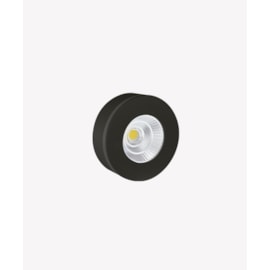 HOME SPOT DE SOBREPOR LED REDONDO 3000K 5W BIVOLT 2,8X7,4CM ALUMÍNIO PRETO | OPUS LED OPS 82598