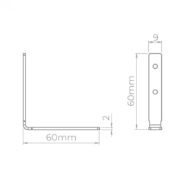 KIT DE UNIÃO L TETO-PAREDE  PARA PERFIS ARCHI  | STELLA STH20978 KIT DE UNIÃO L TETO-PAREDE  PARA PERFIS ARCHI  | STELLA STH20978