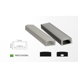 KIT PERFIL PRETO C/ FITA LED SOBREPOR | BELLUCE ILUMINAÇÃO BLL-13728 KIT PERFIL PRETO C/ FITA LED SOBREPOR | BELLUCE ILUMINAÇÃO BLL-13728