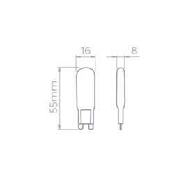 LÂMPADA BIPINO G9 4W 3000K 325LM 220V | STELLA STH8142/30 LÂMPADA BIPINO G9 4W 3000K 325LM 220V | STELLA STH8142/30