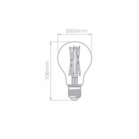 LÂMPADA BULBO FILAMENTO 7W 2700K BIVOLT | STELLA STH20212/27 LÂMPADA BULBO FILAMENTO 7W 2700K BIVOLT | STELLA STH20212/27