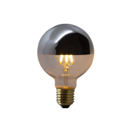 LÂMPADA DE FILAMENTO LED G125 SQUIRREL CAGE 8W BIVOLT 2200K ESPELHADA PRATA | GMH LG125D-8W