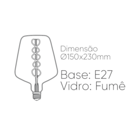 LÂMPADA FILAMENTO VETRO C15B BIVOLT 3W 2200K BIVOLT | ROMALUX 70286 LÂMPADA FILAMENTO VETRO C15B BIVOLT 3W 2200K BIVOLT | ROMALUX 70286