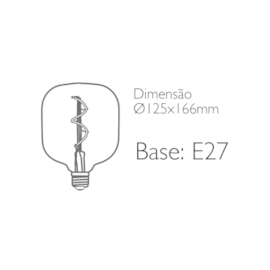 LÂMPADA FILAMENTO VETRO T125 SG 2.5W 2200K BIVOLT | ROMALUX 70282 LÂMPADA FILAMENTO VETRO T125 SG 2.5W 2200K BIVOLT | ROMALUX 70282