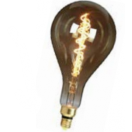LÂMPADA GLASS FILAMENT A165S VIDRO PRETO FOSCO 4W 2200K | HEVVY L009 A165S SMOKY LÂMPADA GLASS FILAMENT A165S VIDRO PRETO FOSCO 4W 2200K | HEVVY L009 A165S SMOKY