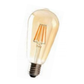 LÂMPADA GLASS FILAMENT ST64 VIDRO DOURADO 4W 2200K | HEVVY L005 ST64 LÂMPADA GLASS FILAMENT ST64 VIDRO DOURADO 4W 2200K | HEVVY L005 ST64