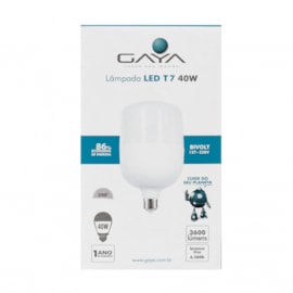 LÂMPADA LED ALTA POTÊNCIA E27 6500K 40W BIVOLT | GAYA 9590 LÂMPADA LED ALTA POTÊNCIA E27 6500K 40W BIVOLT | GAYA 9590