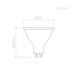 LÂMPADA LED AR70 GU10 IRC 95 14° 4000K 4,7W BIVOLT | STELLA STL21412/40