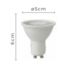 LÂMPADA LED DICROICA PAR16 GU10 24° IRC 90 3000K 6W BIVOLT | NORDECOR 1005