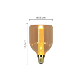 LÂMPADA LED FILAMENTO E27 ÂMBAR 2400K 3W BIVOLT | NORDECOR 1064 LÂMPADA LED FILAMENTO E27 ÂMBAR 2400K 3W BIVOLT | NORDECOR 1064