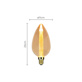 LÂMPADA LED FILAMENTO E27 ÂMBAR 2400K 3W BIVOLT | NORDECOR 1066 LÂMPADA LED FILAMENTO E27 ÂMBAR 2400K 3W BIVOLT | NORDECOR 1066