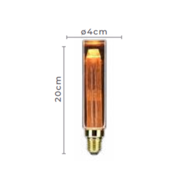 LÂMPADA LED FILAMENTO E27 GUIDE FUMÊ T30 2000K 3W BIVOLT | NORDECOR 1087