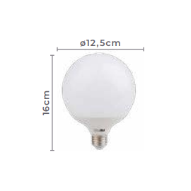 LÂMPADA LED FOSCO E27 BALOON G120 6500K 20W BIVOLT | NORDECOR MLP5008