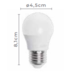 LAMPADA LED G45 4,9W 3000K | NORDECOR MLP5003