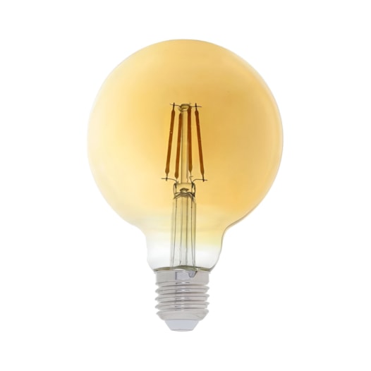 LÂMPADA LED GLOBO G125 FILAMENTO E27 2400K 4W BIVOLT | GAYA 9298 LÂMPADA LED GLOBO G125 FILAMENTO E27 2400K 4W BIVOLT | GAYA 9298