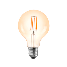 LÂMPADA LED GLOBO G80 FILAMENTO E27 ÂMBAR 2400K 4W BIVOLT | NORDECOR 1049 LÂMPADA LED GLOBO G80 FILAMENTO E27 ÂMBAR 2400K 4W BIVOLT | NORDECOR 1049