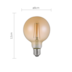 LÂMPADA LED GLOBO G80 FILAMENTO E27 ÂMBAR 2500K 6W BIVOLT | NORDECOR 1073 LÂMPADA LED GLOBO G80 FILAMENTO E27 ÂMBAR 2500K 6W BIVOLT | NORDECOR 1073