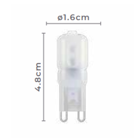 LÂMPADA LED HALOPIN G9 2400K 2,5W 110V | NORDECOR 1080 LÂMPADA LED HALOPIN G9 2400K 2,5W 110V | NORDECOR 1080