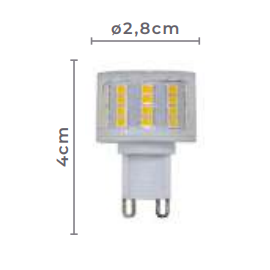 LÂMPADA LED HALOPIN G9 2400K 5W BIVOLT | NORDECOR 1099