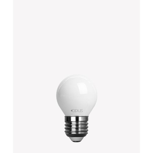 LÂMPADA LED LATTE MINI BULBO BOLINHA E27 2400K 2W BIVOLT | OPUS LED OPS 81140