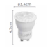 LÂMPADA LED MINI DICROICA GU10 38° 3000K 3W BIVOLT | NORDECOR MLP5029 LÂMPADA LED MINI DICROICA GU10 38° 3000K 3W BIVOLT | NORDECOR MLP5029