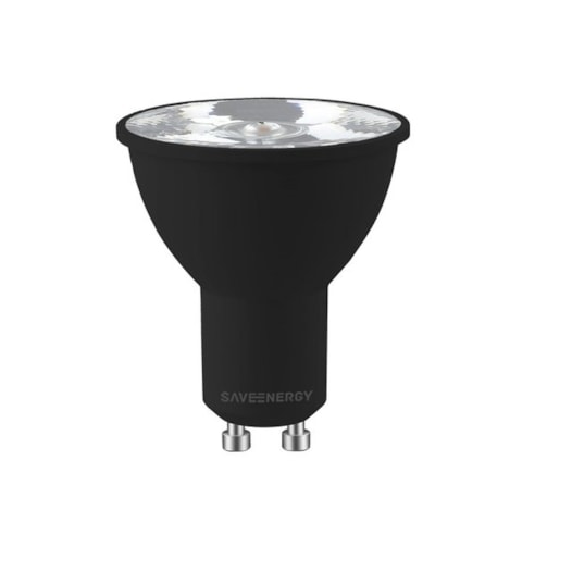 LÂMPADA LED MR16 ALTO IRC > 90 6W 2700K BIVOLT EDIÇÃO PRETA | SAVEENERGY SE-130.1136