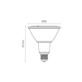 LÂMPADA LED PAR30 11W 2700K BIVOLT - 2700K (Amarela) | ROMALUX 70117