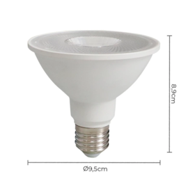 LÂMPADA LED PAR30 E27 24° IRC 90 3000K 12W BIVOLT | NORDECOR 1015