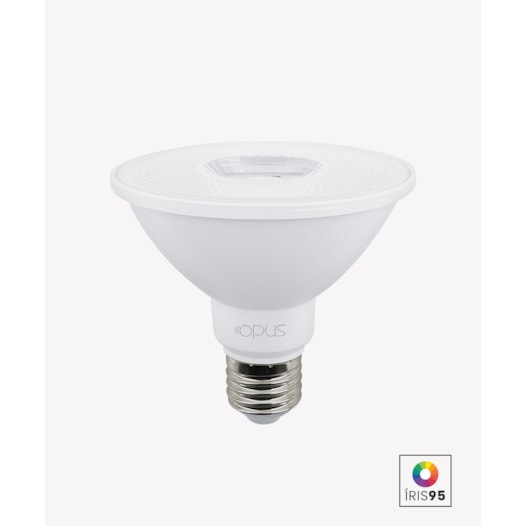 LÂMPADA LED PAR30 E27 36° IRC 95 3000K 9,8W BIVOLT | OPUS LED LP 86091 LÂMPADA LED PAR30 E27 36° IRC 95 3000K 9,8W BIVOLT | OPUS LED LP 86091