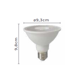 LÂMPADA LED PAR30 E27 38° 3000K 12W BIVOLT | NORDECOR MLP5033