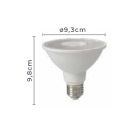 LÂMPADA LED PAR30 E27 38° 6000K 12W BIVOLT | NORDECOR MLP5032