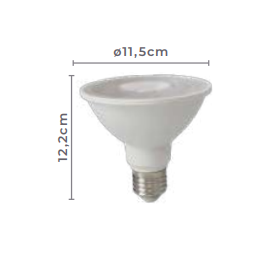 LÂMPADA LED PAR38 E27 3000K 18W BIVOLT | NORDECOR MLP5035 LÂMPADA LED PAR38 E27 3000K 18W BIVOLT | NORDECOR MLP5035