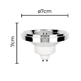 LÂMPADA LED SOF IRC95 AR111 12° 12W 4000K | NORDECOR 1142