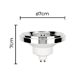 LÂMPADA LED SOF IRC95 AR111 24° 12W 2700K | NORDECOR 1143