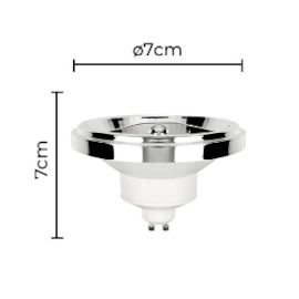 LÂMPADA LED SOF IRC95 AR111 24° 12W 4000K | NORDECOR 1144 LÂMPADA LED SOF IRC95 AR111 24° 12W 4000K | NORDECOR 1144