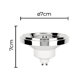 LÂMPADA LED SOF IRC95 AR111 6° 12W 2700K | NORDECOR 1139 LÂMPADA LED SOF IRC95 AR111 6° 12W 2700K | NORDECOR 1139
