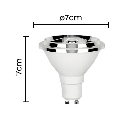 LÂMPADA LED SOF IRC95 AR70 12° 4.8W 4000K | NORDECOR 1136 LÂMPADA LED SOF IRC95 AR70 12° 4.8W 4000K | NORDECOR 1136