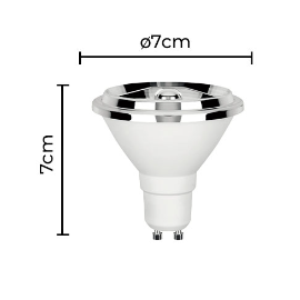 LÂMPADA LED SOF IRC95 AR70 24° 4.8W 2700K | NORDECOR 1137