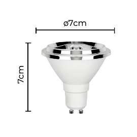 LÂMPADA LED SOF IRC95 AR70 6° 4,8W 2700K | NORDECOR 1133 LÂMPADA LED SOF IRC95 AR70 6° 4,8W 2700K | NORDECOR 1133