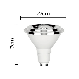 LÂMPADA LED SOF IRC95 AR70 6° 4,8W 2700K | NORDECOR 1133 LÂMPADA LED SOF IRC95 AR70 6° 4,8W 2700K | NORDECOR 1133