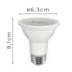 LAMPADA LED SOF IRC95 PAR20 DIMERIZÁVEL 38° 7W 2700K 220V | NORDECOR 1148