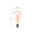 LÂMPADA LED ST64 FILAMENTO E27 ÂMBAR 2400K 4W BIVOLT | NORDECOR 1048 LÂMPADA LED ST64 FILAMENTO E27 ÂMBAR 2400K 4W BIVOLT | NORDECOR 1048