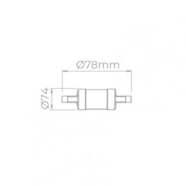 LÂMPADA R7S PALITO CURTA 5W 2700K BIVOLT | STELLA STH5120/27 LÂMPADA R7S PALITO CURTA 5W 2700K BIVOLT | STELLA STH5120/27