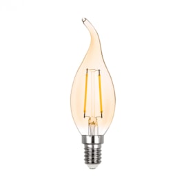 LÂMPADA VELA CHAMA VINTAGE FILAMENTO 127V 2W 2400K | STELLA STH6331/24 LÂMPADA VELA CHAMA VINTAGE FILAMENTO 127V 2W 2400K | STELLA STH6331/24