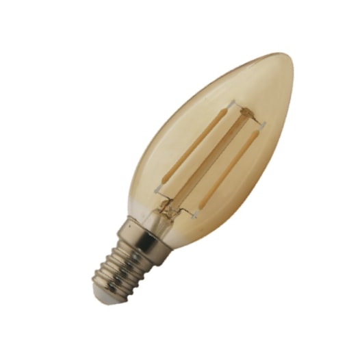 LÂMPADA VELA TRANSPARENTE FILAMENTO RETRÔ 2W 2400K 127V | ROMALUX 70262 LÂMPADA VELA TRANSPARENTE FILAMENTO RETRÔ 2W 2400K 127V | ROMALUX 70262