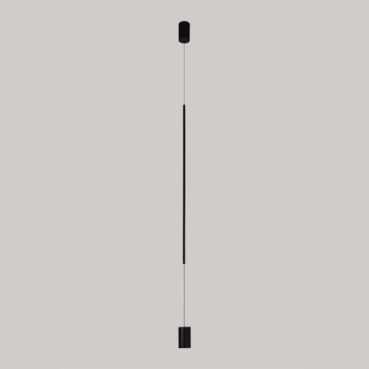 LUM. LED LINA WALL C/1,2CM 16W 3000K PRETO | NORDECOR 2750