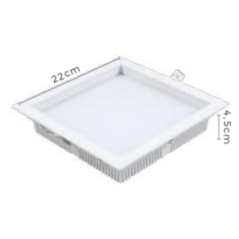 LUM. LED QDR. RECUADO DEEP 24W 4000K BRANCO | NORDECOR 4101